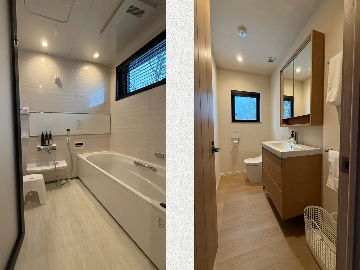 Villa Matsu shared spa bathroom